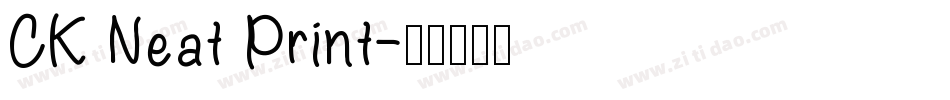 CK Neat Print字体转换